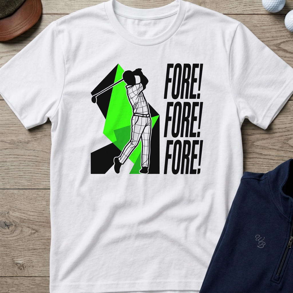 Fore! — White t-shirt