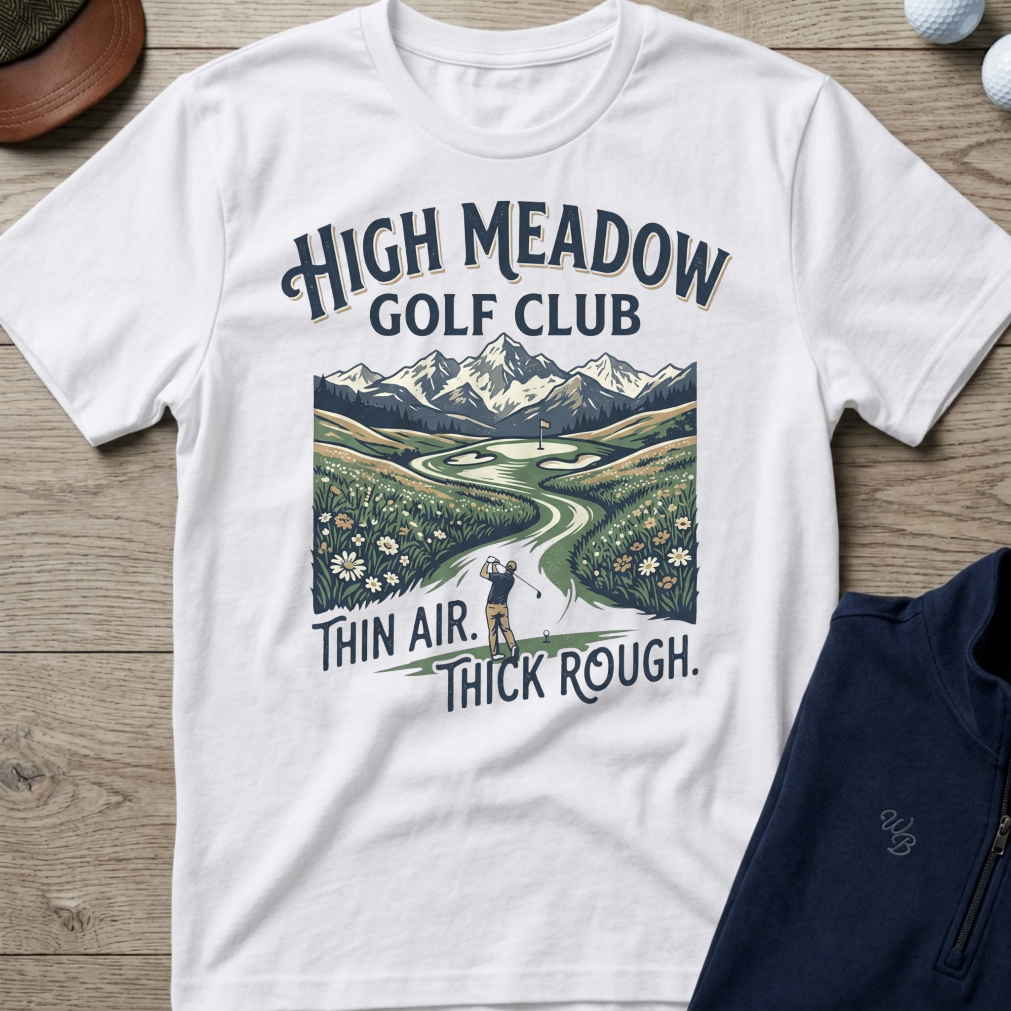 High Meadow — White t-shirt